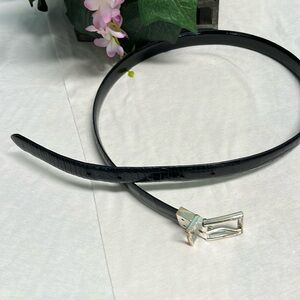 Ralph Lauren Alligator patent leather belt reversible